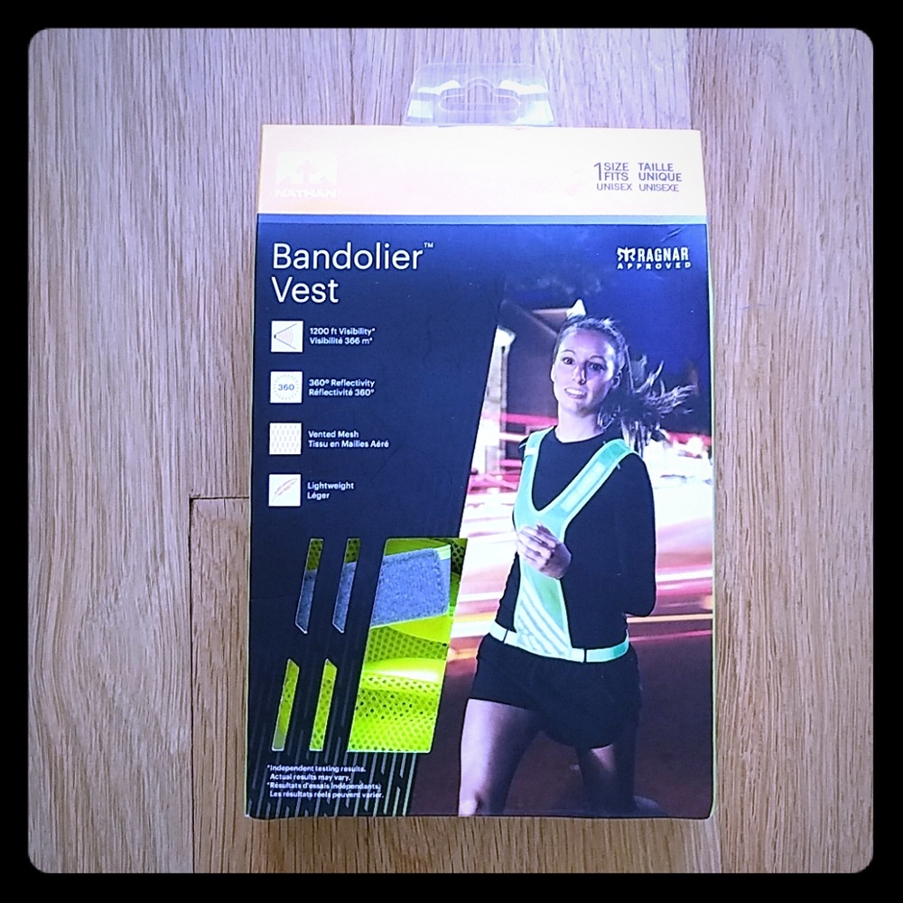 NEW Nathan Bandolier Reflective Running Vest